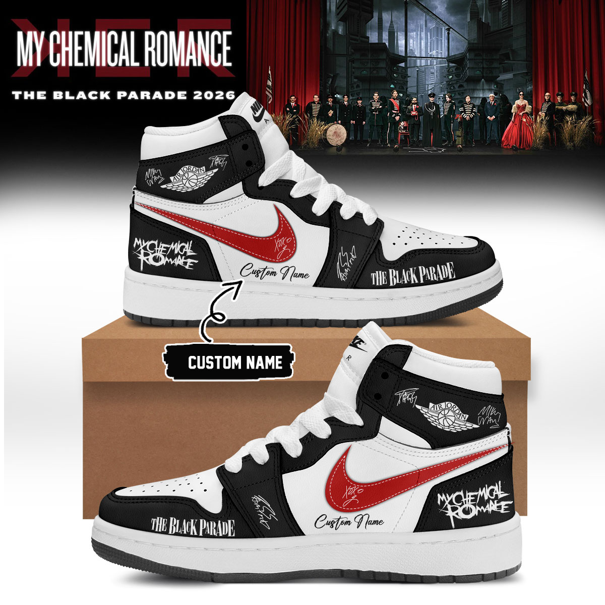 My Chemical Romance Premium Fan Sneakers Limited Merchandise
