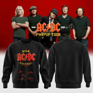 Acdc Power Up Tour 2026 Limited Crewneck Sweatshirt Official Collection