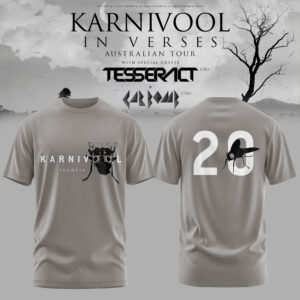Karnivool In Verses Australian Tour 2026 Official Concert T-Shirt Edition