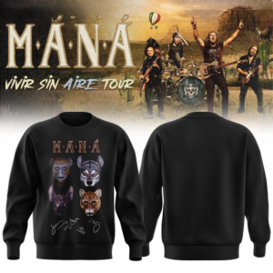 Manna Vivir Sin Aire Tour 2026 Signature Limited Sweatshirt Fan Edition