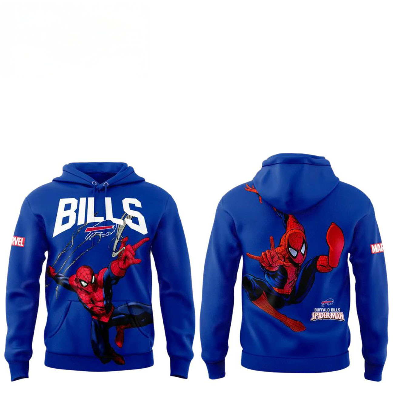 Buffalo Bills Spider Man Marvel Hoodie