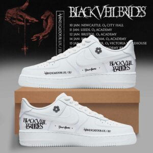Black Veil Brides Uk Tour 2026 Custom Sneakers Gift For Fans