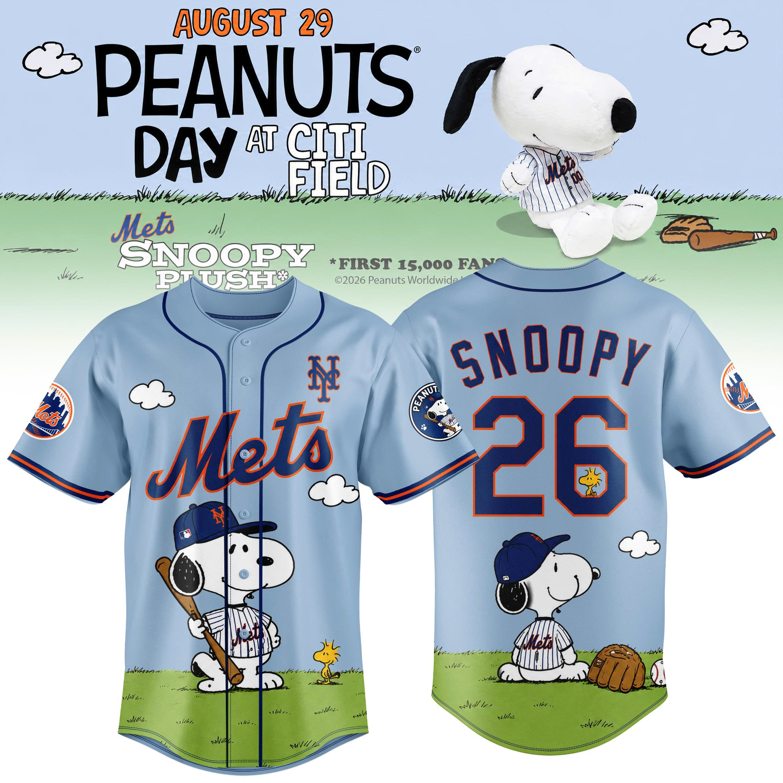 New York Mets Peanuts 2026 Collector Edition Baseball Jersey Gift For Fans