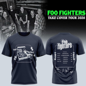 Foo Fighters Take Cover Tour 2026 Signature 3D Shirt Collector Collection
