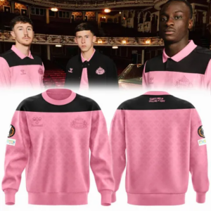 Personalized Sunderland Afc Pink Floral Sweater Black 3D All Over Print Sweatshirt Custom Name Soccer Fan Jersey Football Supporter Pullover Game Day Gift For Men Women