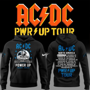 Acdc X Carolina Panthers Power Up Tour 2026 Official Concert Hoodie Edition