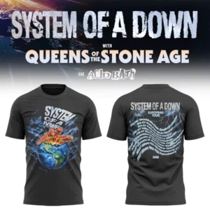 System Of A Down Uk Europe Stadium Tour 2026 Concert Graphic Fan Shirt