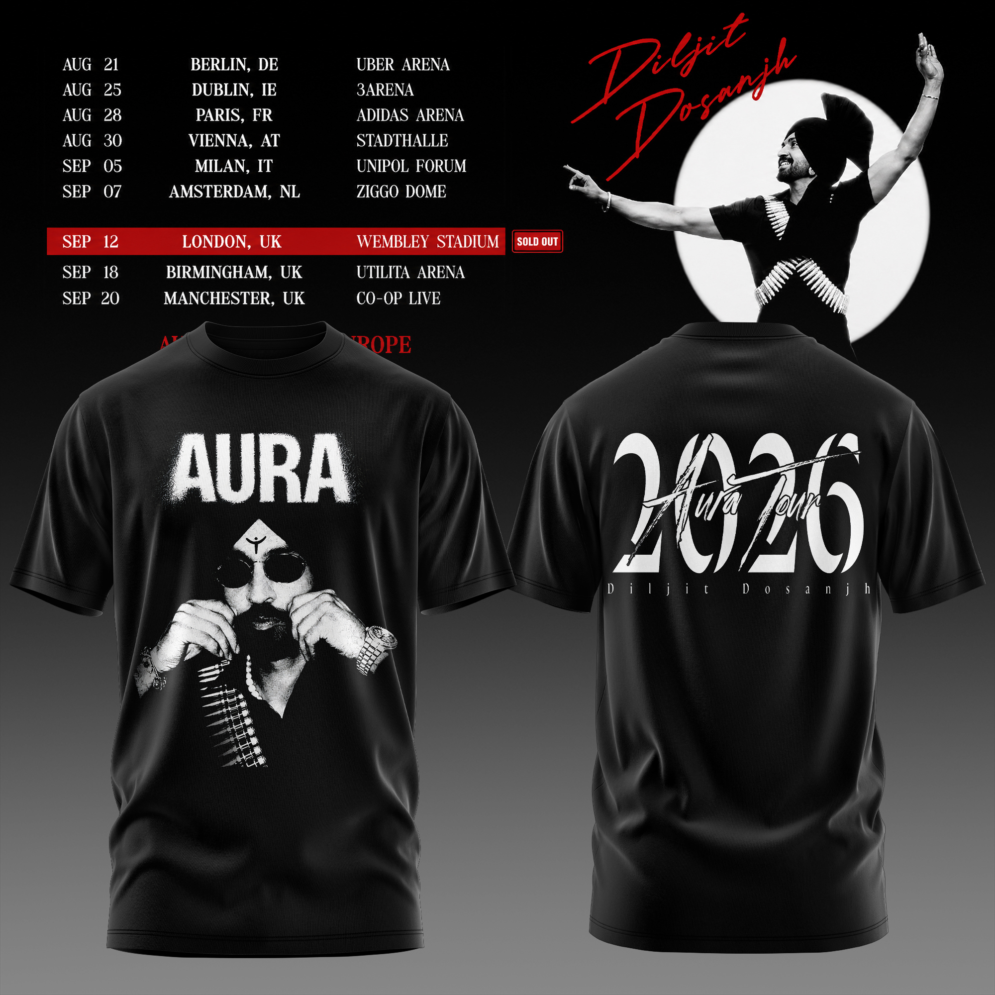 Aura World Tour 2026 Limited Concert T-Shirt