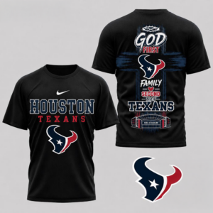 Houston Texans Nfl Faith Family Team Pride 3D Fan Shirt Football Supporter Collection Christian Game Day Apparel