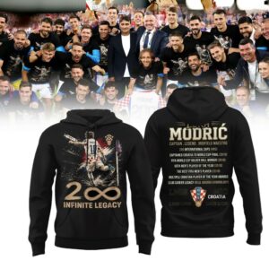Luka Modric Croatia Soccer Hoodie Captain Legend Midfield Maestro Fan Gear