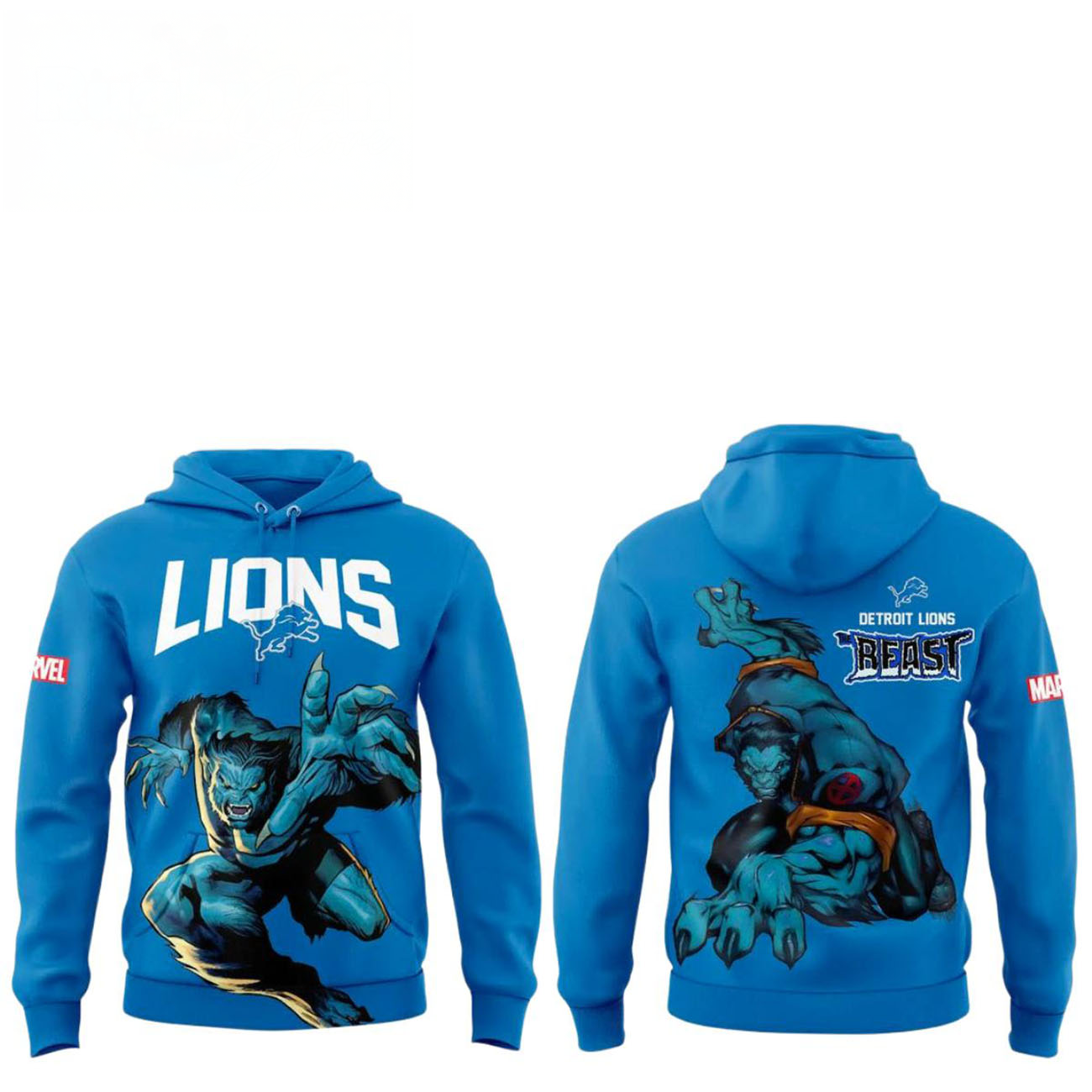 Detroit Lions The Beast Marvel Limited Edition Hoodie