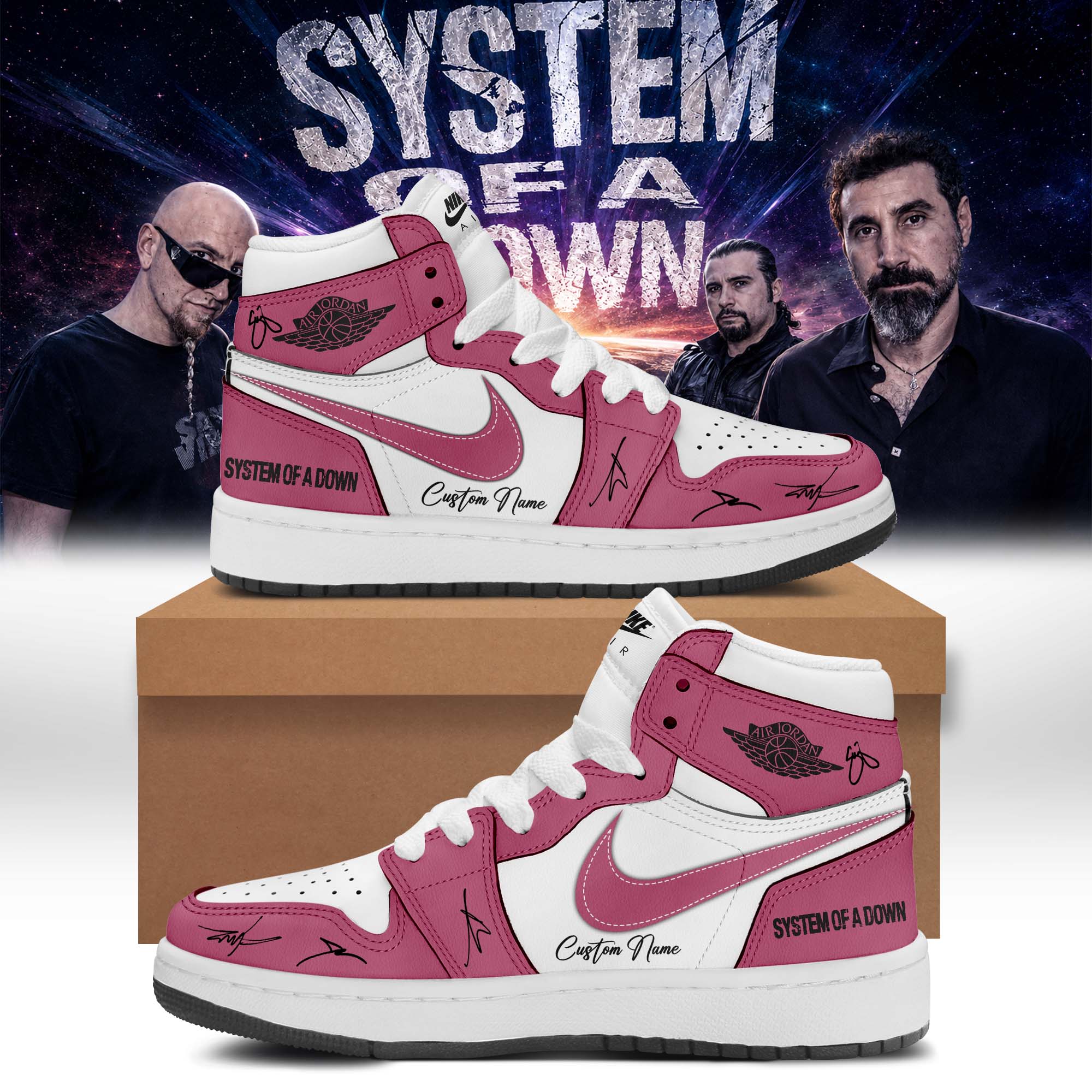 System Of A Down Europe Uk Stadium Tour 2026 Collector Edition Signature Sneakers