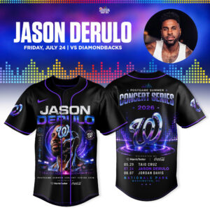 Jason Derulo X Washington Nationals Summer Concert Series Premium Fan Jersey
