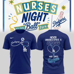 Los Angeles Dodgers Nurse Night Collector Graphic T-Shirt Gift