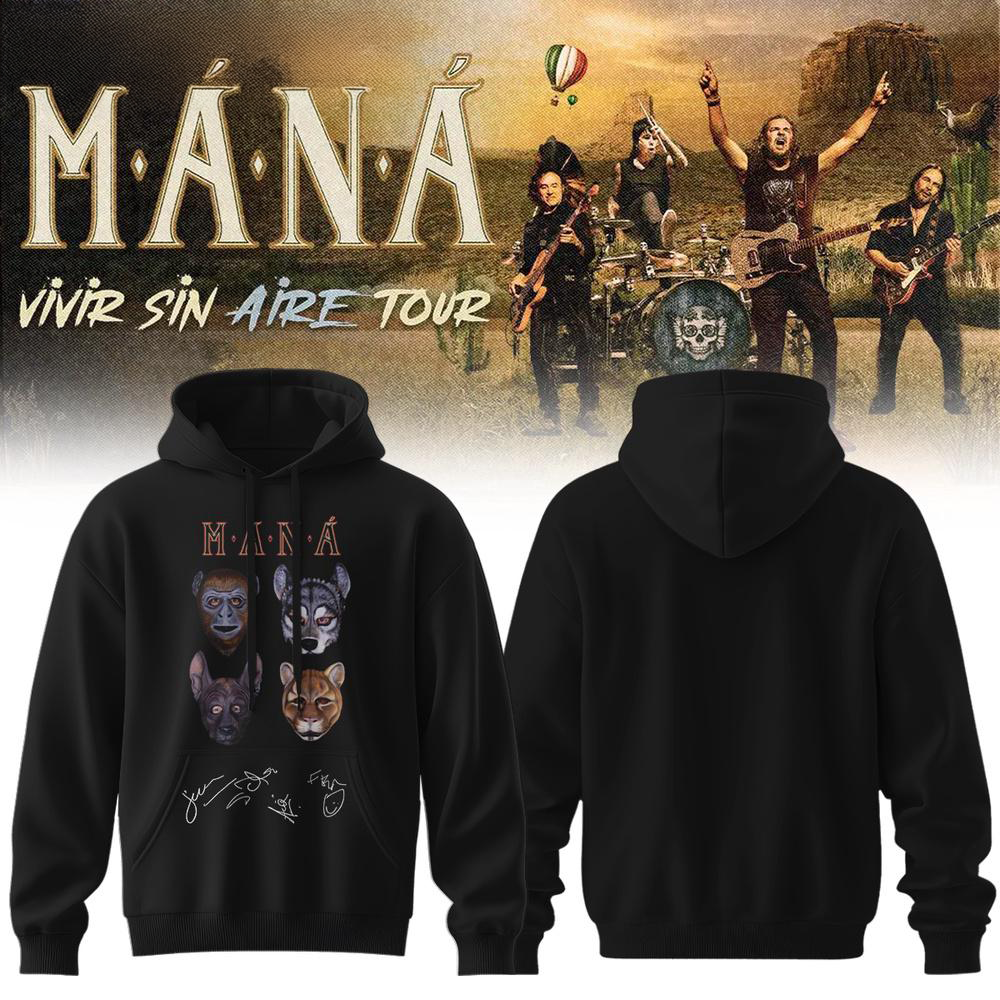Manã¡ Vivir Sin Aire Tour 2026 Signature Limited Hoodie Collection