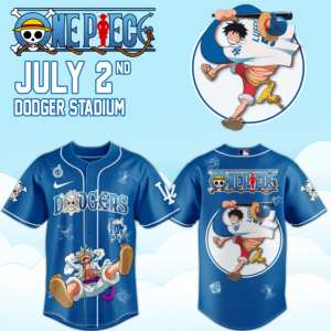 Los Angeles Dodgers One Piece Night 2026 Premium Baseball Jersey Fan Edition