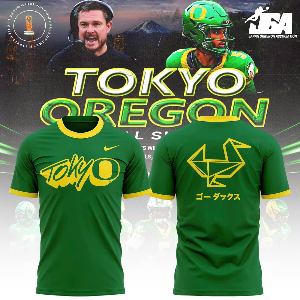 Oregon Football Tokyo Showcase 2026 Graphic T-Shirt