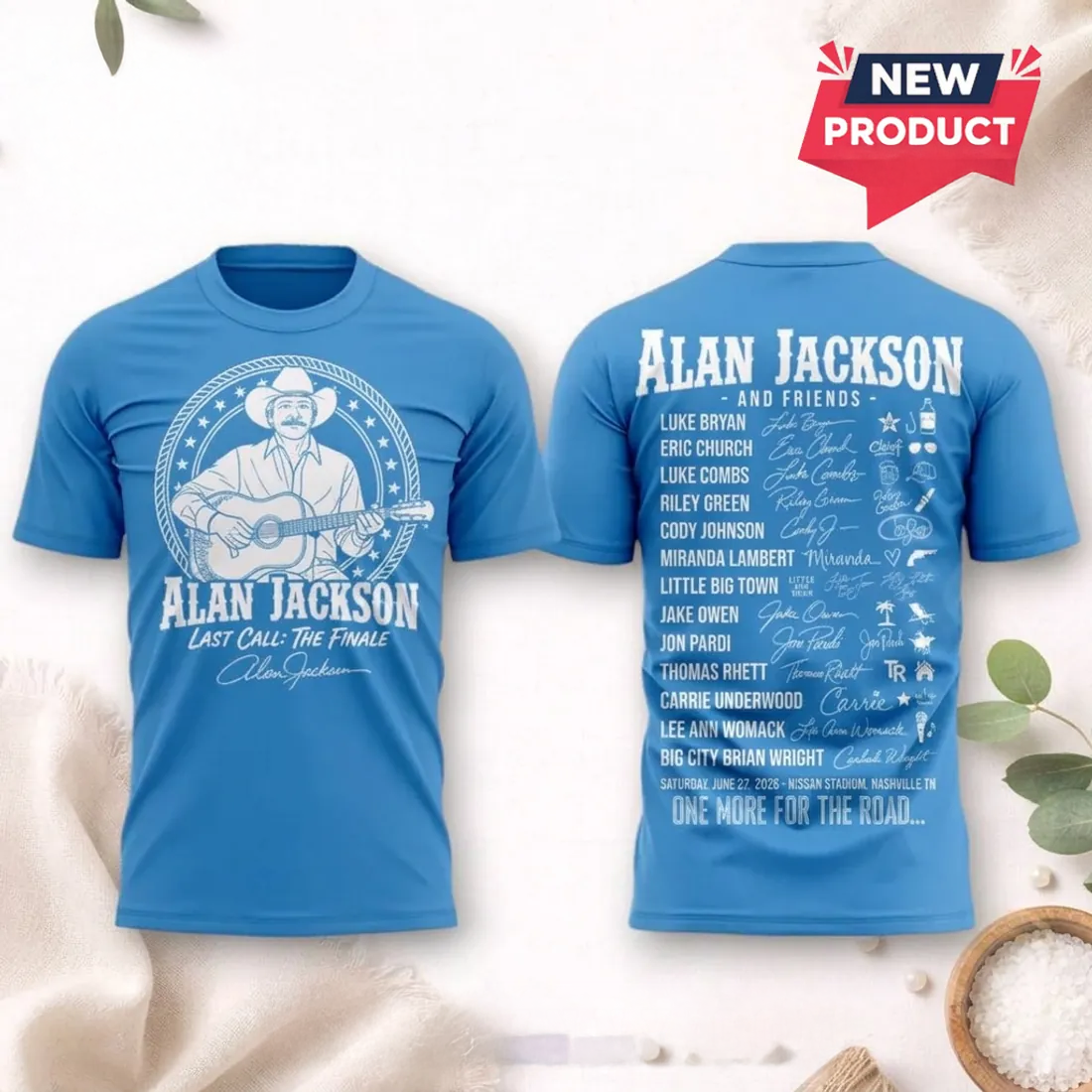 Alan Jackson Last Call The Finale 2026 Limited Edition T-Shirt Gift For Fans