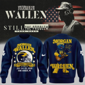 Morgan Wallen Still The Problem Tour 2026 X Michigan Wolverines Mascot Sweatshirt Edition