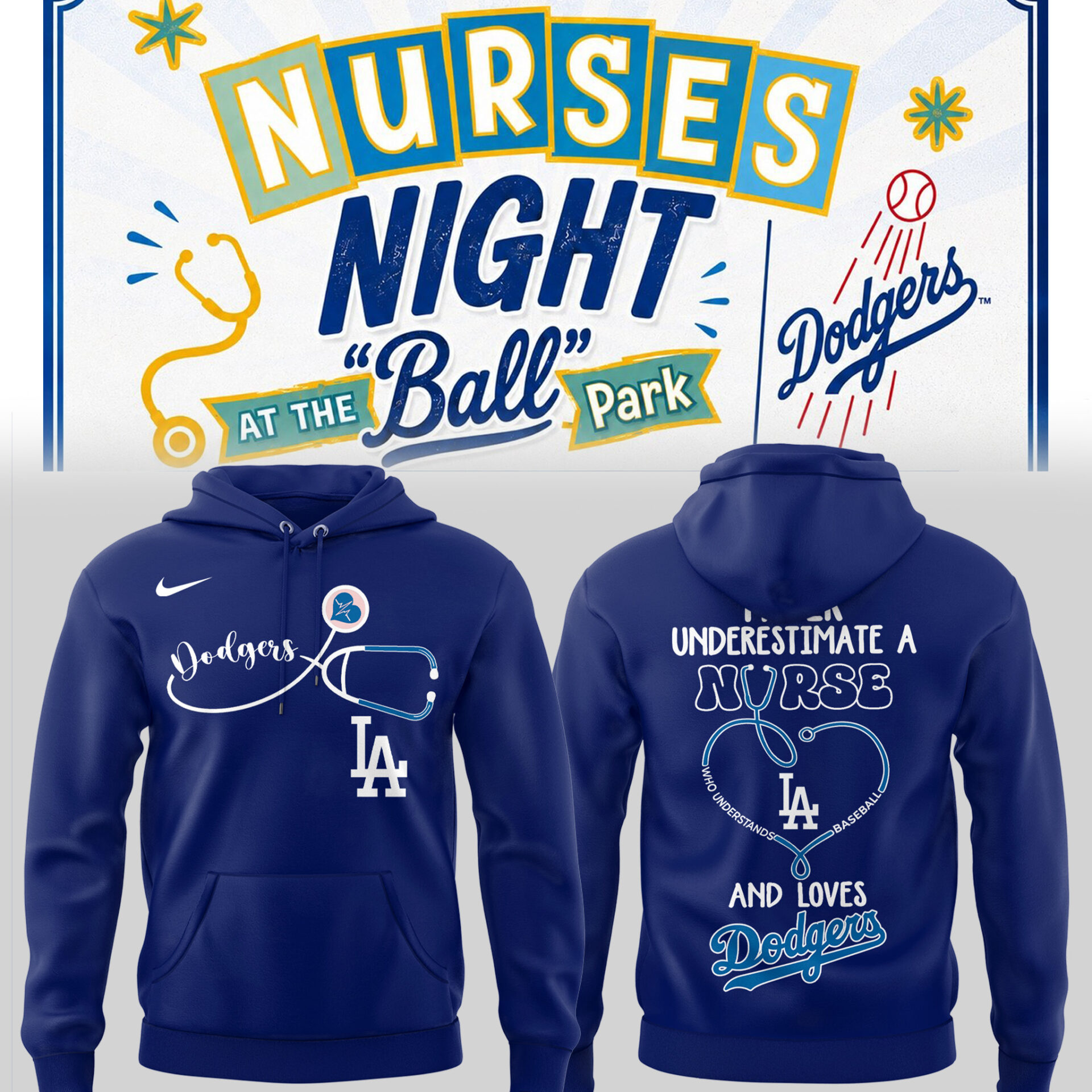 Los Angeles Dodgers Nurse Night Exclusive Hoodie Gift For Fans