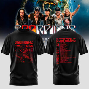 Scorpions Coming Home World Tour 2026 Collector T-Shirt Gifts For Fans