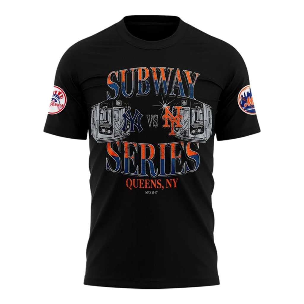 New York Yankees X New York Mets Subway Series 2026 Baseball T-Shirt