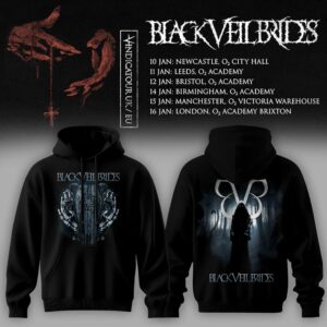 Black Veil Brides Uk Tour 2026 Premium Hoodie Gifts For Fans