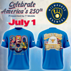 Milwaukee Brewers Celebrate Americas Two Hundred Fiftieth Anniversary T-Shirt