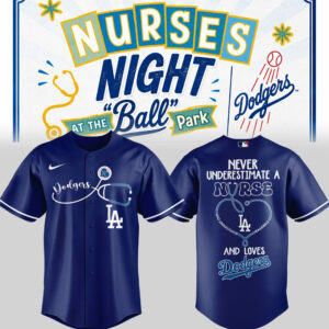 Los Angeles Dodgers Nurse Night Premium Baseball Jersey Fan Collection