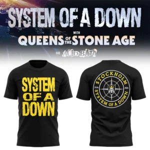 System Of A Down Uk Europe Stadium Tour 2026 Premium Graphic T-Shirt