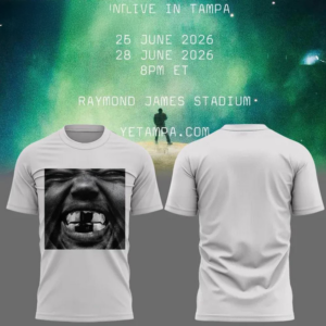 Kanye West Ye Live Concert Tour 2026 Raymond James Stadium Bully White T-Shirt Fan Edition