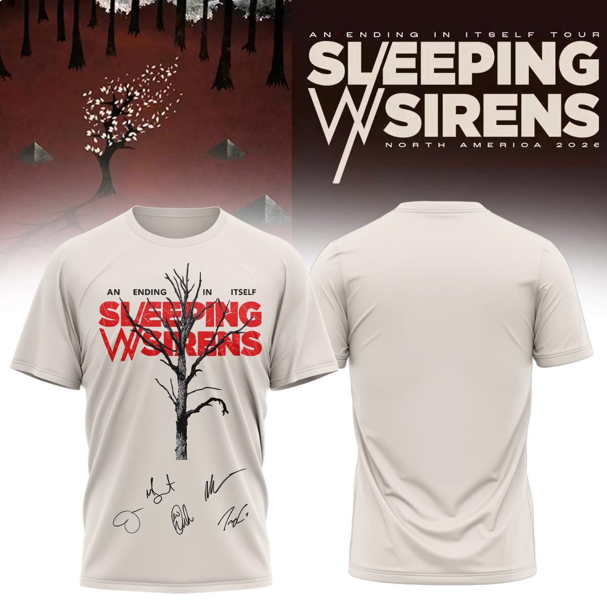 Sleeping With Sirens An Ending In Itself Vintage Band T-Shirt