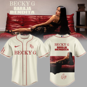 Becky G Baraja Bendita Signature Limited Edition Collector Baseball Jersey Fan Apparel