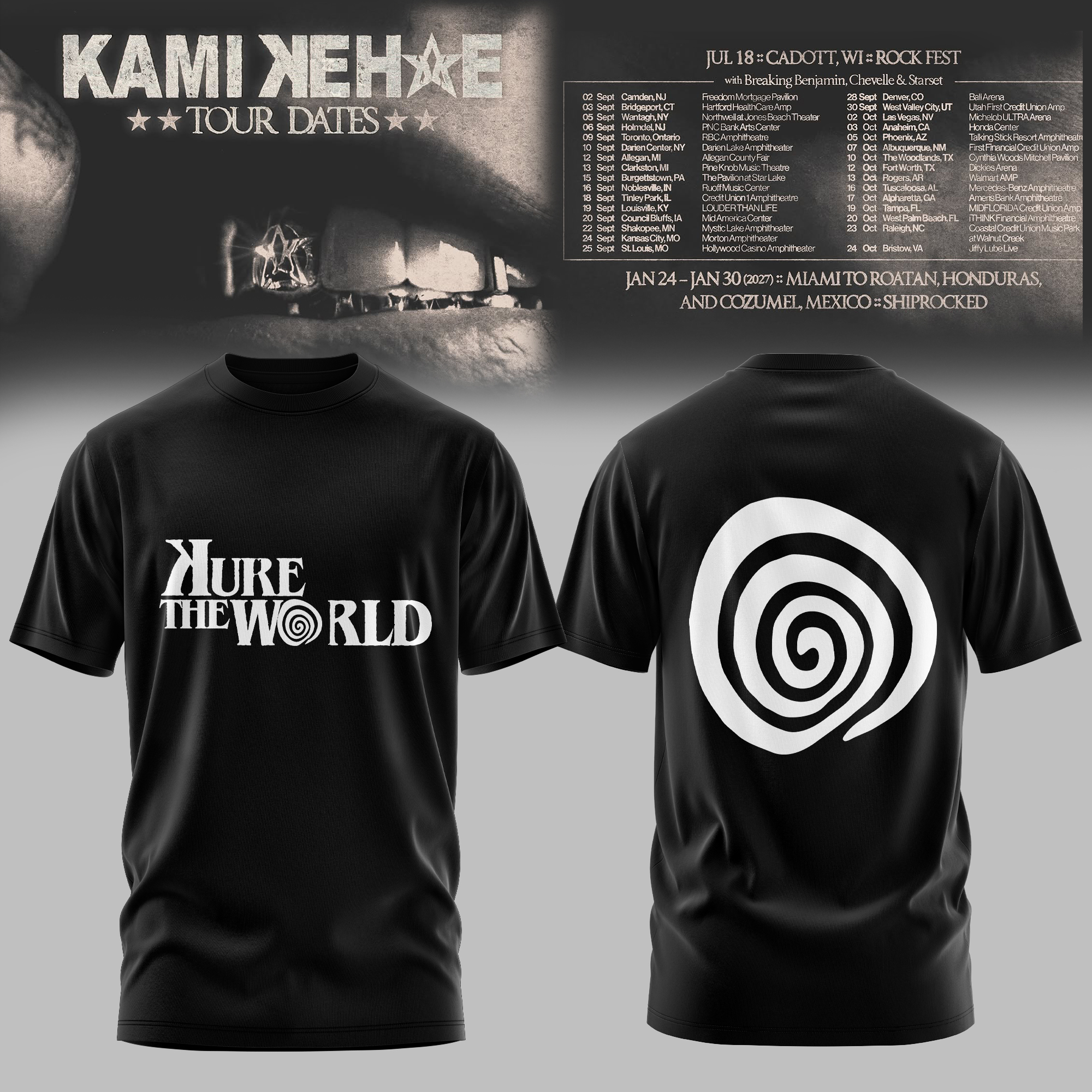 Kure The World Tour Concert T-Shirt Gifts For Fans