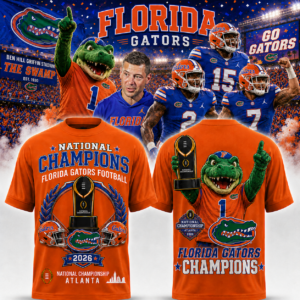 Florida Gators National Champions 2026 T-Shirt College Football Championship Graphic Tee Ncaa Florida Football Fan Shirt Gift For Gators Fans
