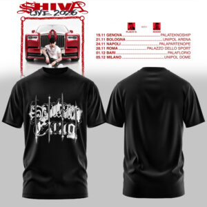 Shiva Live Tour 2026 Official Concert T-Shirt Collection