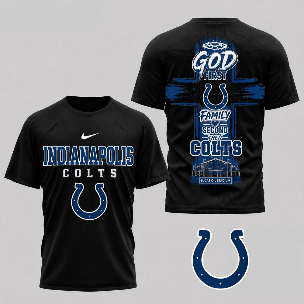 Indianapolis Colts Nfl Faith Family Team Pride 3D All Over Print Shirt Christian Football Fan Collection Gift