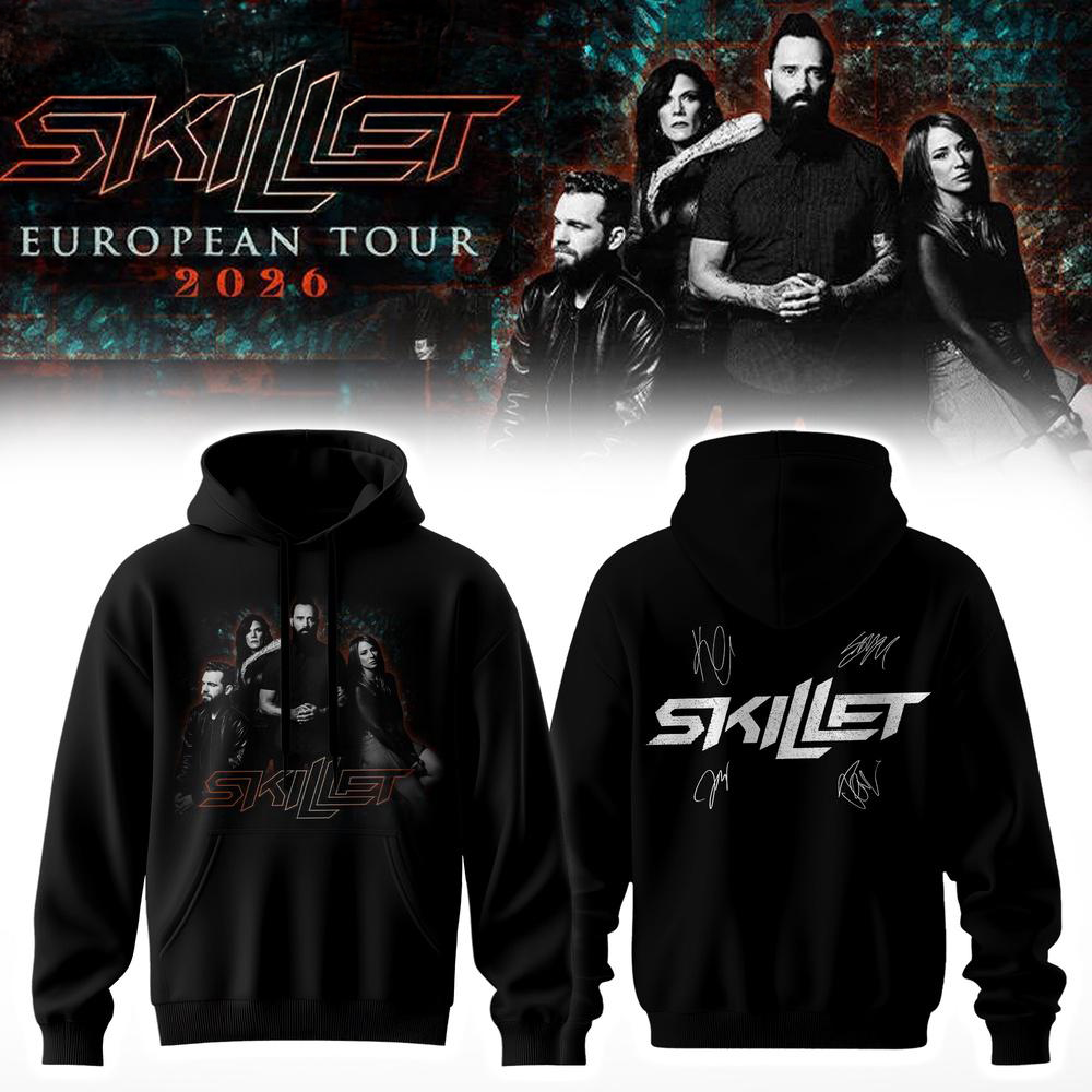 Skillet European Tour 2026 Limited Signature Hoodie Collection