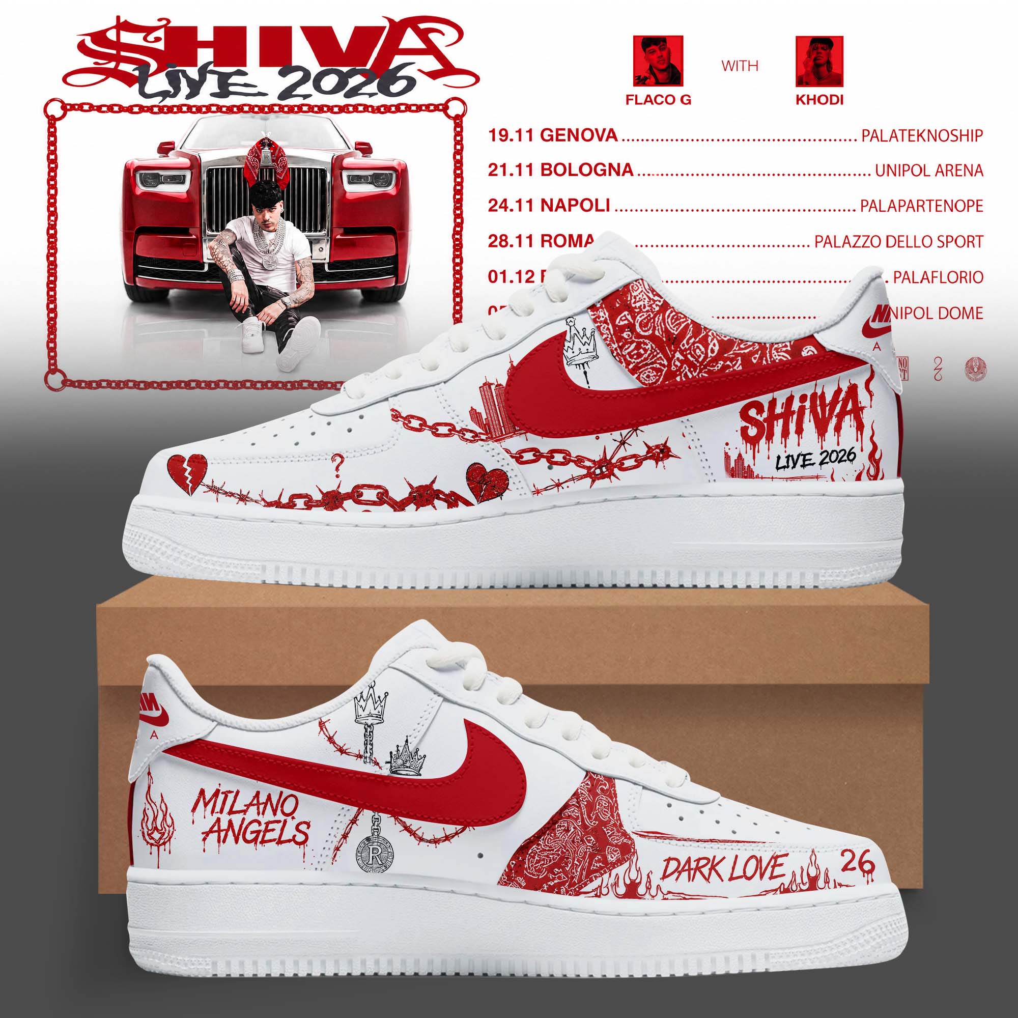 Shiva Live 2026 Custom Sneakers Gift For Fans