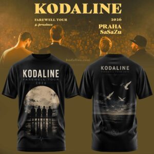 Kodaline Farewell Tour 2026 Vintage Washed Official Concert T-Shirt Edition