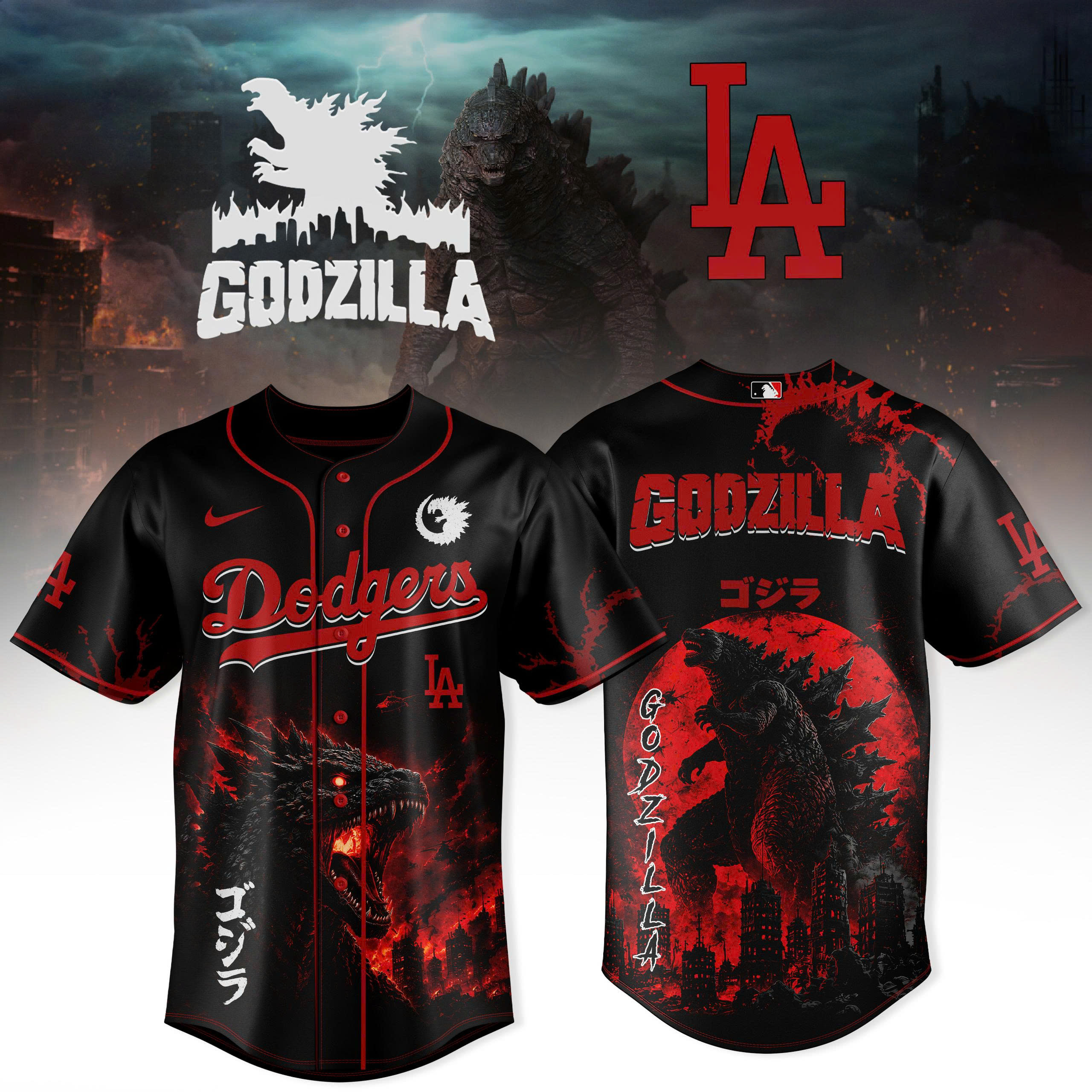 Godzilla X Mlb 2026 Limited Fan Jersey Edition