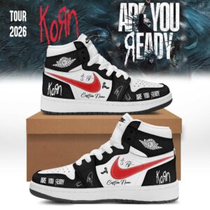 Korn Are You Ready Limited Edition Signature Sneakers Premium Rock Band Fan Shoes Collection