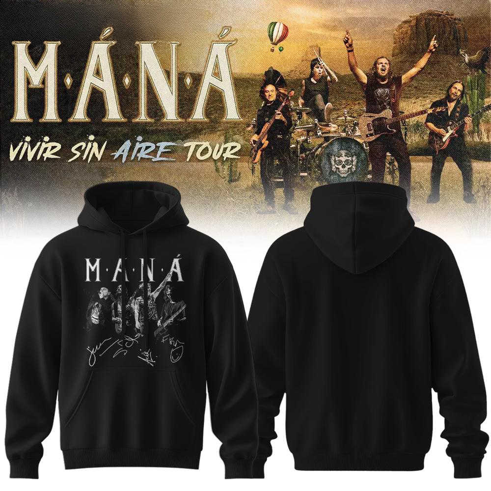 Manã¡ Vivir Sin Aire Tour 2026 Signature Hoodie Premium Edition