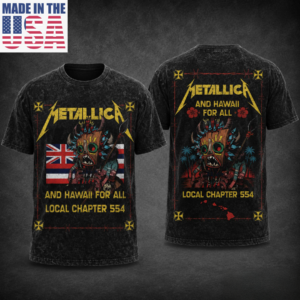 Metallica Hawaii Local Chapter Vintage Washed Fan T-Shirt
