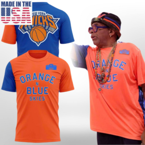 New York Knicks Spike Lee Finals Orange And Blue Skies T-Shirt Gift