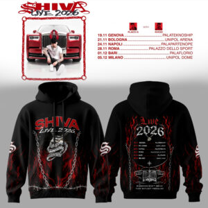 Shiva Live Tour 2026 Premium Merchandise Hoodie