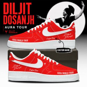 Diljit Dosanjh Aura World Tour 2026 Premium Signature Sneakers Music Collection