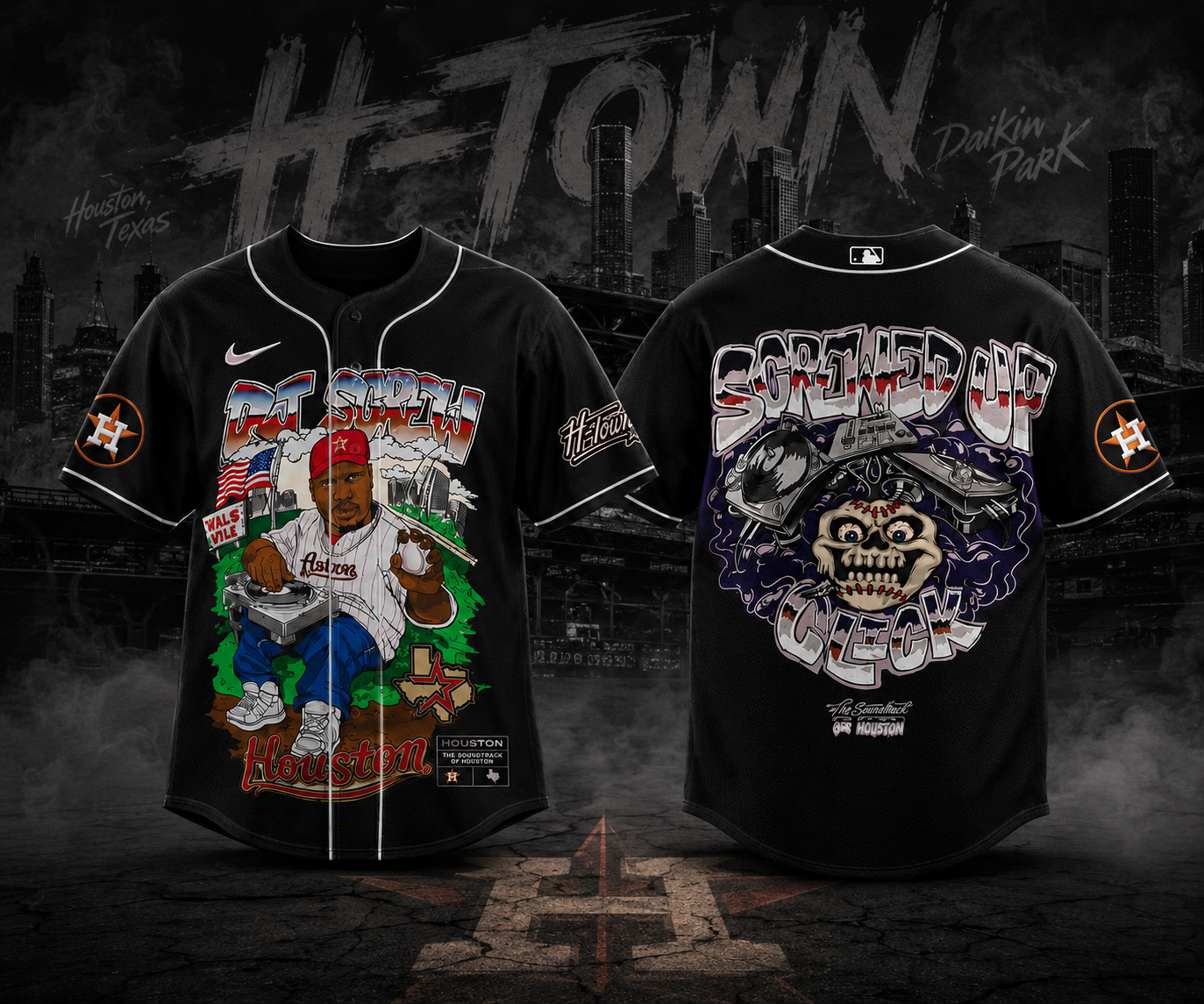 Houston Astros Dj Screw Houston Culture Streetwear Graphic Baseball Jersey