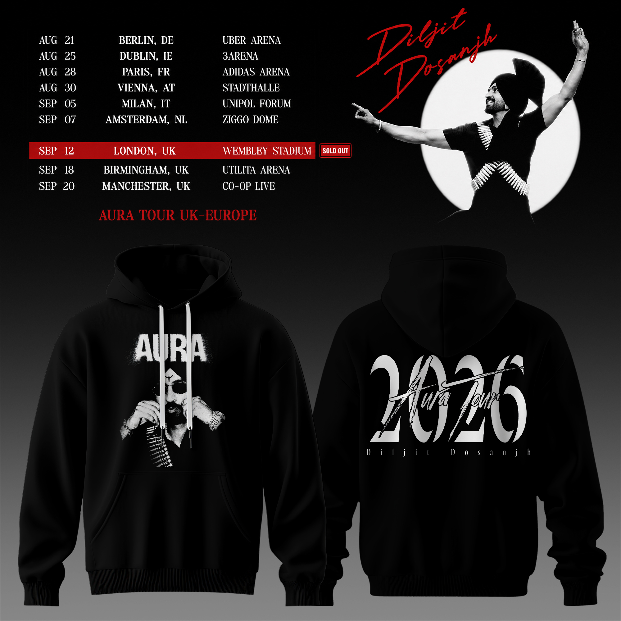 Aura World Tour 2026 Official Concert Hoodie