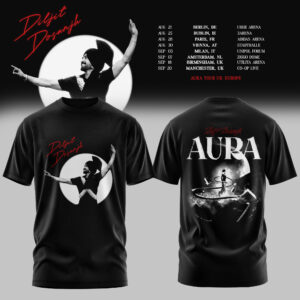 Aura World Tour 2026 Europe Uk Premium Tour T-Shirt